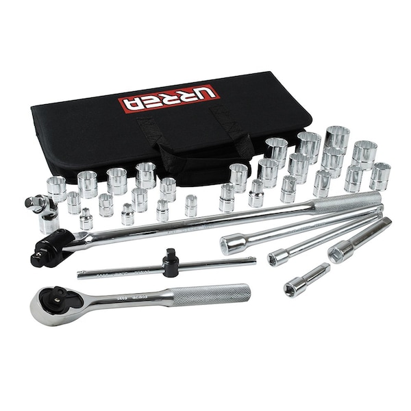 3/8" Drive SAE, 35 pcs